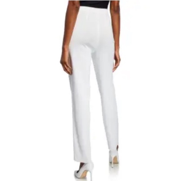 NWT Misook Classic White Pull On Wrinkle Free Acrylic Pants Size Small Petite - Picture 7 of 10